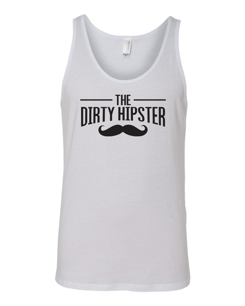 Dirty Hipster Black Moustache Tank