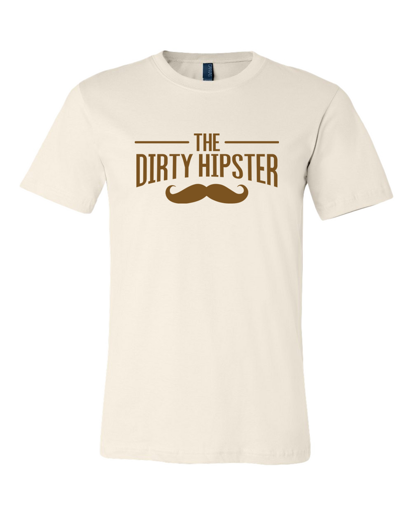 Dirty Hipster Brown Moustache Tee