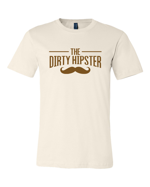 Dirty Hipster Brown Moustache Tee