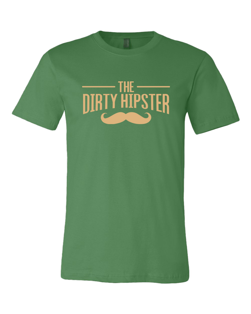 Dirty Hipster Tan Moustache Tee