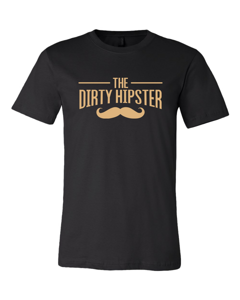 Dirty Hipster Tan Moustache Tee